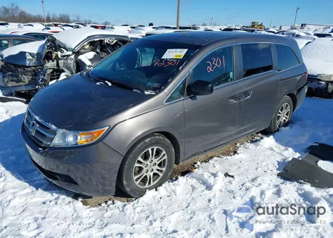 2012 Honda Odyssey Ex-L from USA, damaged, VIN 5FNRL5H62CB128914